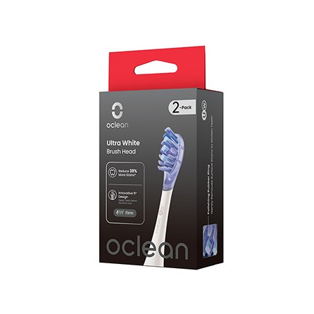 Oclean wymienne końcówki szczoteczek Ultra White UW03 W02, białe