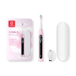 Oclean zestaw szczoteczka soniczna i etui X Kids S set, różowy