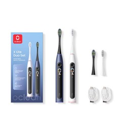 Oclean zestaw szczoteczek sonicznych X Lite DUO SET, ciemnoniebieski + jasnoszary