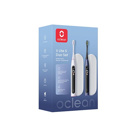 Oclean zestaw szczoteczek sonicznych X Lite Set DUO, ciemnoniebieski+szary