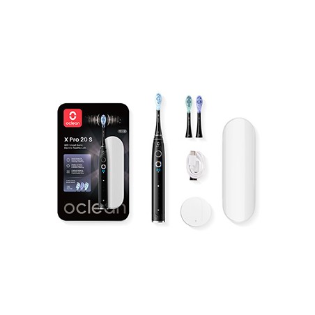 Oclean zestaw szczoteczki sonicznej i etui X PRO 20 S, czarny