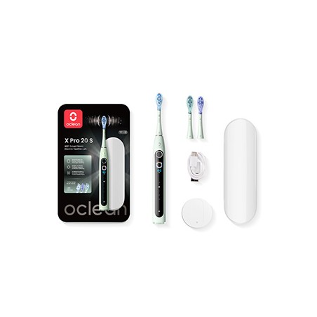 Oclean zestaw szczoteczki sonicznej i etui X PRO 20 S, zielony
