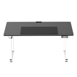 ULTRADESK UPLIFT Biurko 160X75 cm, 72-118 cm, biało-czarny
