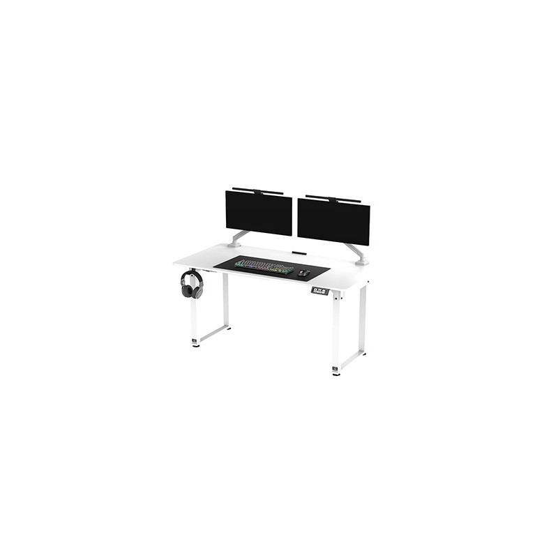 ULTRADESK UPLIFT Biurko 160x75 cm, 72-118 cm, biało-biały