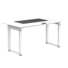 ULTRADESK UPLIFT Biurko 160x75 cm, 72-118 cm, biało-biały