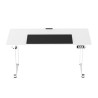 ULTRADESK UPLIFT Biurko 160x75 cm, 72-118 cm, biało-biały