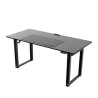 ULTRADESK UPLIFT Biurko 160X75 cm, 72-118 cm, czarno-czarny