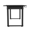 ULTRADESK UPLIFT Biurko 160X75 cm, 72-118 cm, czarno-czarny