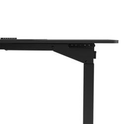 ULTRADESK UPLIFT Biurko 160X75 cm, 72-118 cm, czarno-czarny