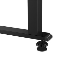 ULTRADESK UPLIFT Biurko 160X75 cm, 72-118 cm, czarno-czarny