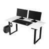ULTRADESK UPLIFT Biurko 160x75 cm, 72-118 cm, czarno-biały