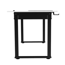 ULTRADESK UPLIFT Biurko 160x75 cm, 72-118 cm, czarno-biały