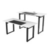 ULTRADESK UPLIFT Biurko 160x75 cm, 72-118 cm, czarno-biały
