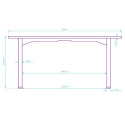 ULTRADESK UPLIFT Biurko 160x75 cm, 72-118 cm, czarno-biały