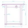ULTRADESK UPLIFT Biurko 160x75 cm, 72-118 cm, czarno-biały