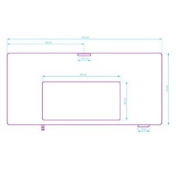ULTRADESK UPLIFT Biurko 160x75 cm, 72-118 cm, czarno-biały