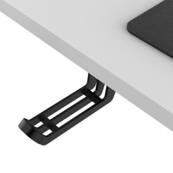 ULTRADESK UPLIFT Biurko 160x75 cm, 72-118 cm, czarno-biały