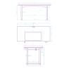 ULTRADESK UPLIFT Biurko 160x75 cm, 72-118 cm, czarno-biały
