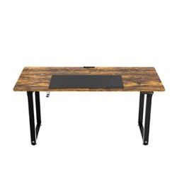 ULTRADESK UPLIFT Biurko 160x75 cm, 72-118 cm, czarno-brązowy