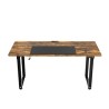 ULTRADESK UPLIFT Biurko 160x75 cm, 72-118 cm, czarno-brązowy