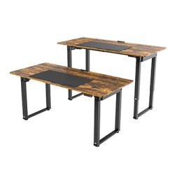 ULTRADESK UPLIFT Biurko 160x75 cm, 72-118 cm, czarno-brązowy