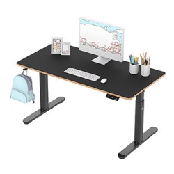 ULTRADESK PULSAR Biurko dla dzieci z elektryczną regulacją wysokości z uchwytem słuchawki i kable 120X60 cm, czarny