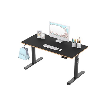 ULTRADESK PULSAR Biurko dla dzieci z elektryczną regulacją wysokości z uchwytem słuchawki i kable 120X60 cm, czarny