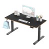ULTRADESK PULSAR Biurko dla dzieci z elektryczną regulacją wysokości z uchwytem słuchawki i kable 120X60 cm, czarny