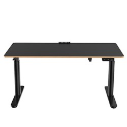 ULTRADESK PULSAR Biurko dla dzieci z elektryczną regulacją wysokości z uchwytem słuchawki i kable 120X60 cm, czarny