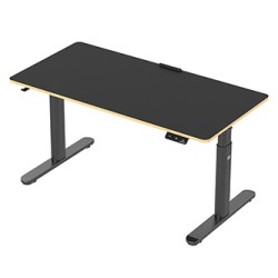 ULTRADESK PULSAR Biurko dla dzieci z elektryczną regulacją wysokości z uchwytem słuchawki i kable 120X60 cm, czarny