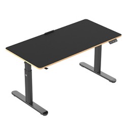ULTRADESK PULSAR Biurko dla dzieci z elektryczną regulacją wysokości z uchwytem słuchawki i kable 120X60 cm, czarny