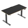 ULTRADESK PULSAR Biurko dla dzieci z elektryczną regulacją wysokości z uchwytem słuchawki i kable 120X60 cm, czarny