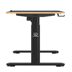 ULTRADESK PULSAR Biurko dla dzieci z elektryczną regulacją wysokości z uchwytem słuchawki i kable 120X60 cm, czarny