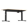 ULTRADESK PULSAR Biurko dla dzieci z elektryczną regulacją wysokości z uchwytem słuchawki i kable 120X60 cm, czarny