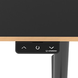 ULTRADESK PULSAR Biurko dla dzieci z elektryczną regulacją wysokości z uchwytem słuchawki i kable 120X60 cm, czarny
