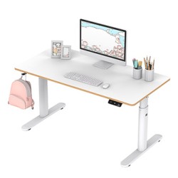 ULTRADESK PULSAR Biurko dla dzieci z elektryczną regulacją wysokości z uchwytem słuchawki i kable 120X60 cm, biały