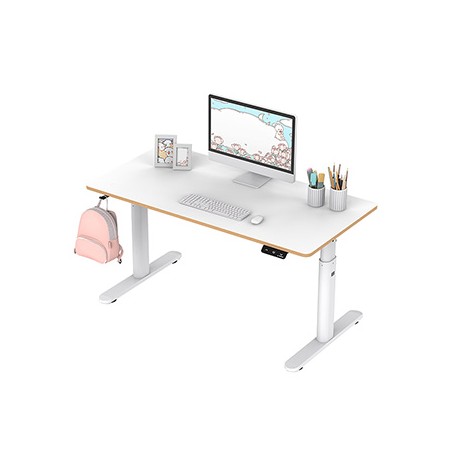 ULTRADESK PULSAR Biurko dla dzieci z elektryczną regulacją wysokości z uchwytem słuchawki i kable 120X60 cm, biały