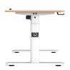 ULTRADESK PULSAR Biurko dla dzieci z elektryczną regulacją wysokości z uchwytem słuchawki i kable 120X60 cm, biały