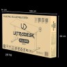 ULTRADESK PULSAR Biurko dla dzieci z elektryczną regulacją wysokości z uchwytem słuchawki i kable 120X60 cm, biały