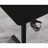 ULTRADESK HIGHLANDER BLACK Biurko z elektryczną regulacją wysokości z uchwytem słuchawki i kable 120X60 cm, czarny