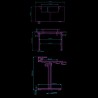 ULTRADESK HIGHLANDER BLACK Biurko z elektryczną regulacją wysokości z uchwytem słuchawki i kable 120X60 cm, czarny