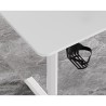 ULTRADESK HIGHLANDER WHITE Biurko z elektryczną regulacją wysokości z uchwytem słuchawki i kable 120X60 cm, biały