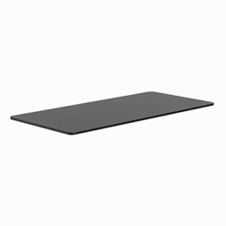 Powerton ERGO UNO TOP Blat biurka 160x75x1,8 cm, czarna