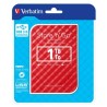 Verbatim zewnętrzny dysk twardy, Store N Go, 2.5", USB 3.0 (3.2 Gen 1), 1TB, 1000GB, 53203, czerwony