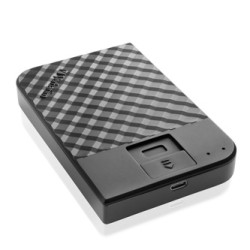Verbatim zewnętrzny dysk twardy, Fingerprint Secure HDD, 2.5", USB 3.0 (3.2 Gen1), 2TB, 2000GB, 53651, czarny, 256-bit AES