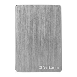 Verbatim zewnętrzny dysk twardy, Store,n,Go ALU Slim, 2.5", USB 3.0, 1TB, 1000GB, 53662, szary, szczotkowane aluminium