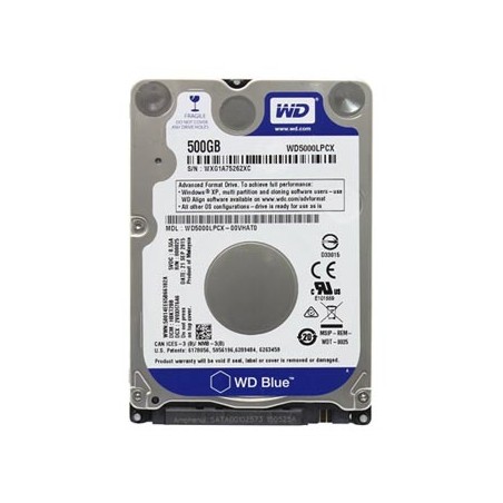 Western Digital wewnętrzny dysk twardy, WD Blue, 2.5", SATA III, 0,5TB, 500GB, WD5000LPCX