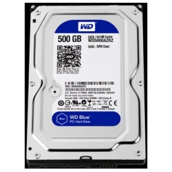 Western Digital wewnętrzny dysk twardy, WD Blue, 3.5", SATA III, 0,5TB, 500GB, WD5000AZRZ