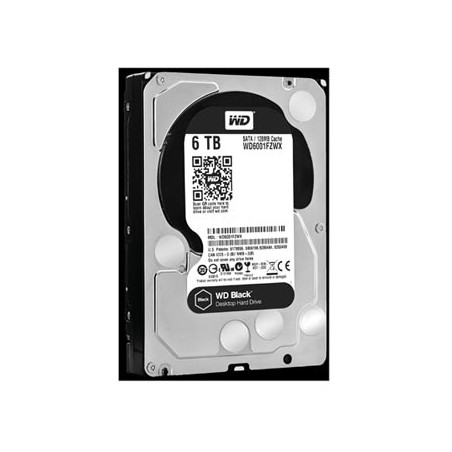 Western Digital wewnętrzny dysk twardy, WD Black, 3.5", SATA III, 6TB, 6000GB, WD6001FZWX