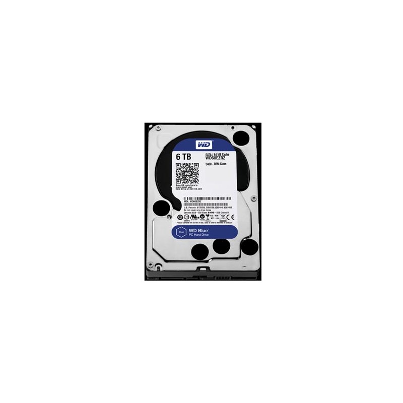 Western Digital wewnętrzny dysk twardy, WD Blue, 3.5", SATA III, 6TB, 6000GB, WD60EZRZ